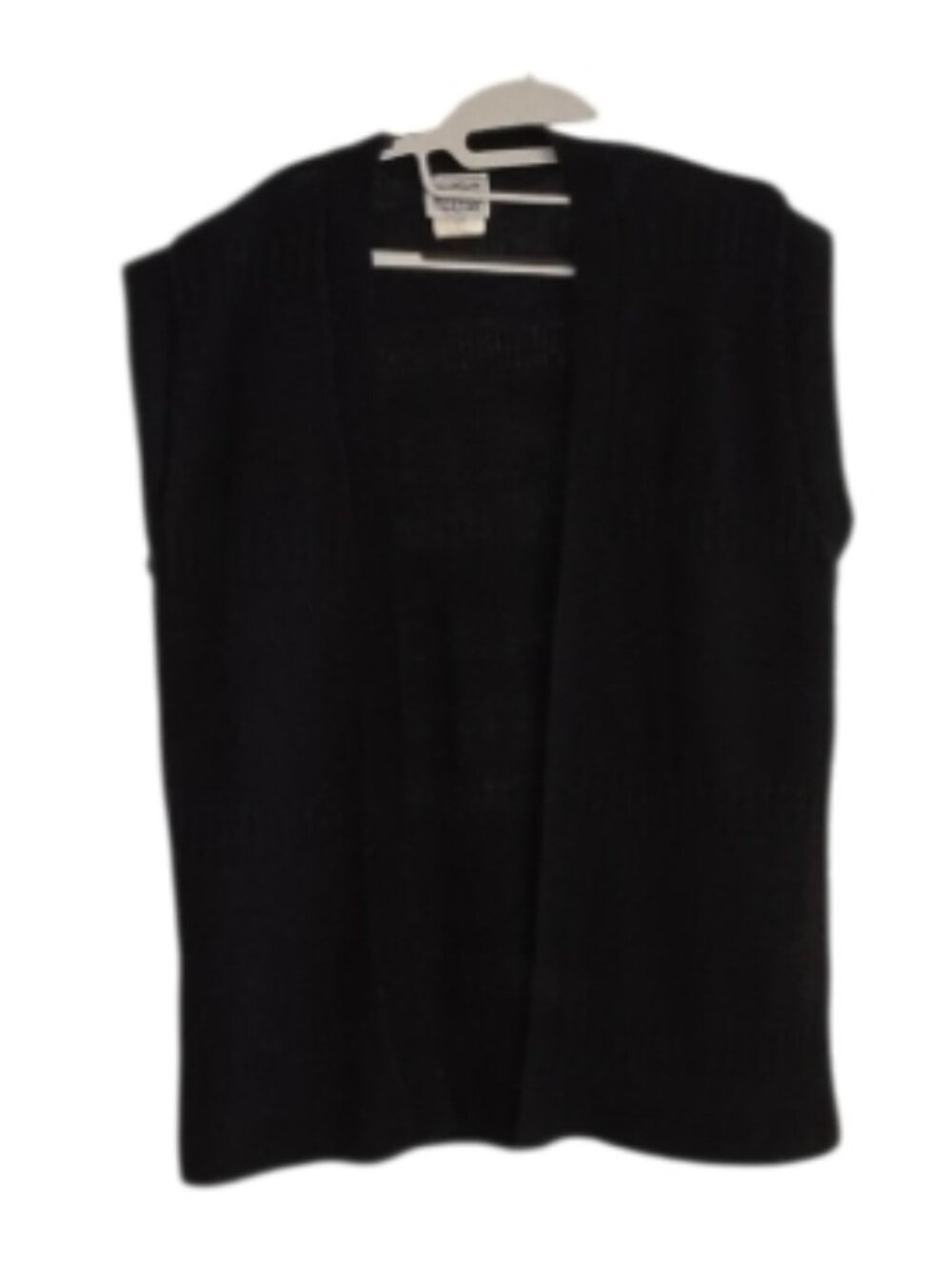 Vintage Nikki Sweater Vest Cardigan Made in USA Sz L Dark Academia Unisex Layer